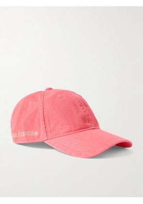 Acne Studios - Carliy Embroidered Cotton-Twill Baseball Cap - Men - Pink