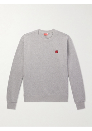 KENZO - Logo-Appliquéd Cotton-Jersey Sweatshirt - Men - Gray - XS