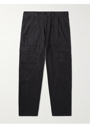 C.P. Company - Straight-Leg Pleated Cotton Trousers - Men - Neutrals - IT 46