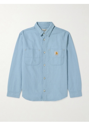 Carhartt WIP - Walter Cotton and Linen-Blend Canvas Shirt Jacket - Men - Blue - XS