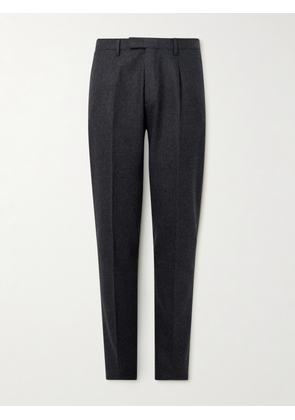 Boglioli - Straight-Leg Pleated Wool-Flannel Suit Trousers - Men - Gray - IT 46