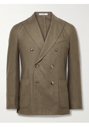 Boglioli - K-Jacket Double-Breasted Wool Suit Jacket - Men - Brown - IT 46