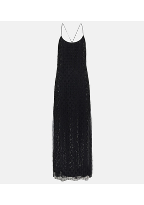 Gucci GG embellished tulle maxi dress