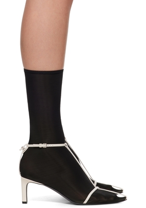 Jil Sander Black & White Ankle Boots