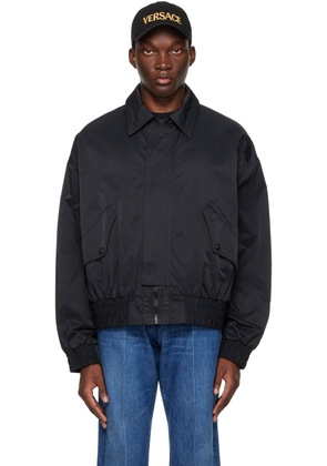 Versace Jeans Couture Black Zip Bomber Jacket
