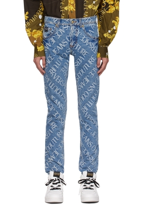 Versace Jeans Couture Blue Piece Number Jeans