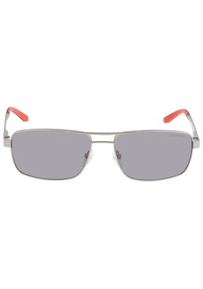 Carrera Gray Flash Silver Rectangular Unisex Sunglasses CARRERA 8011/S 0R81/DY 58