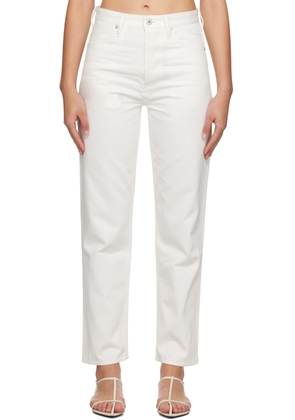 Jil Sander White Five-Pocket Jeans