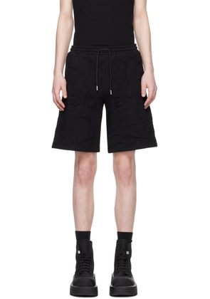 HELIOT EMIL Black Quadratic Shorts