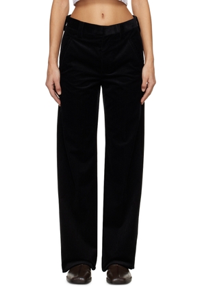 Rier Black Creased Trousers