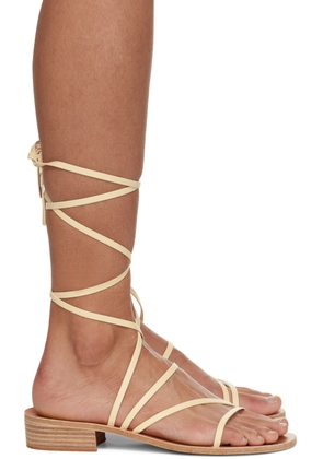 Ancient Greek Sandals Off-White Hara Heeled Sandals