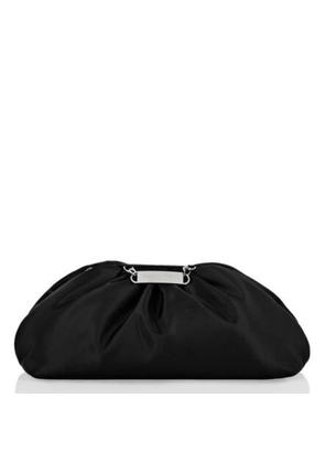 Philipp Plein Satin Pillow Clutch Bag In Black