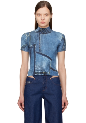Versace Jeans Couture Indigo Trompe L'ail T-Shirt