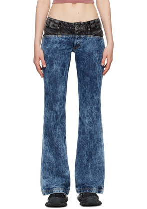 BARRAGÁN Blue & Black Cruz Jeans