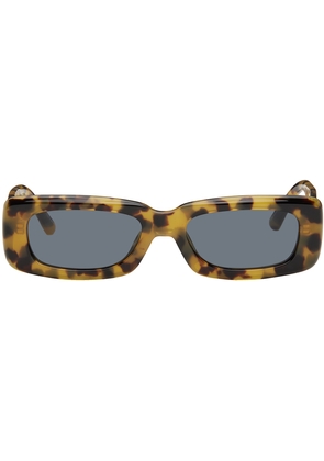 The Attico Brown Linda Farrow Edition Mini Marfa Sunglasses