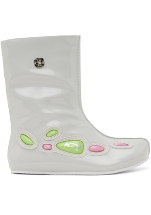 Rombaut SSENSE Exclusive Gray & White Alien Barefoot II Boots