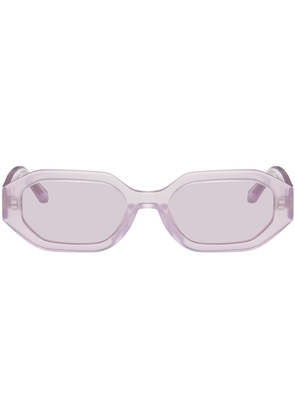 The Attico Pink Linda Farrow Edition Irene Sunglasses