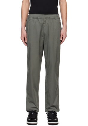 AAPE by A Bathing Ape Khaki Embroidered Trousers