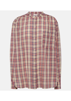Marant Etoile Checked cotton voile shirt