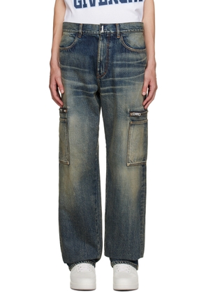 Givenchy Blue Zip Jeans