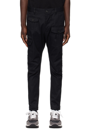 Dsquared2 Black Sexy Cargo Pants