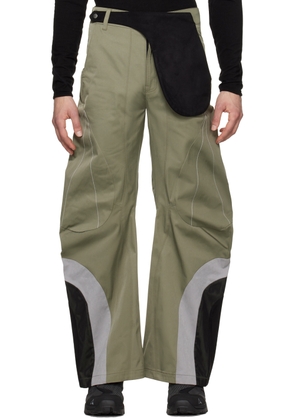 FFFPOSTALSERVICE SSENSE Exclusive Khaki Articulated Waistbag V1 Trousers
