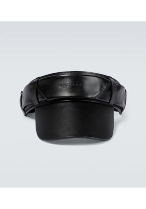 Givenchy Logo leather visor