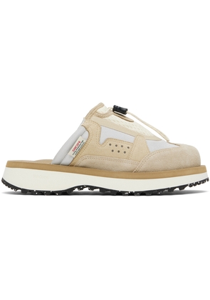 SUICOKE Beige & Gray BOMA-ab Slip-On Loafers