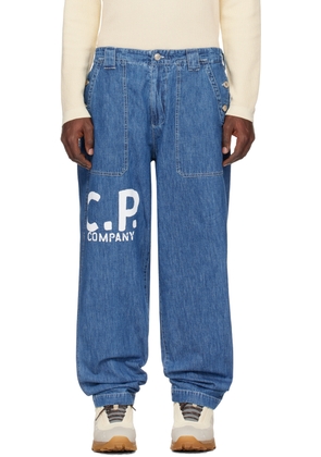 C.P. Company Blue Loose Jeans