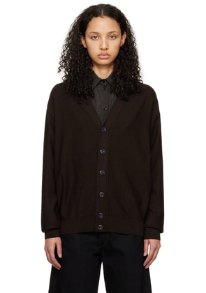 LEMAIRE Brown Twisted Cardigan