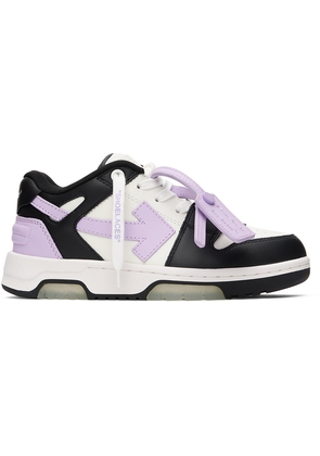 Off-White Kids Black & Purple Out Of Office Sneakers