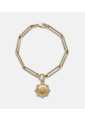 Foundrae Spark Love 18kt gold chain bracelet with diamonds
