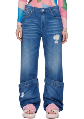 JW Anderson SSENSE Exclusive Blue Bucket Jeans