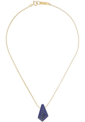 Isabel Marant Gold & Navy Pendant Necklace