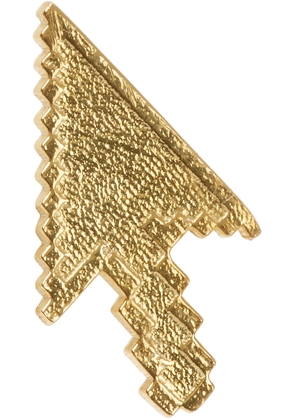 Secret of Manna Gold Pixelated Cursor Single Earring