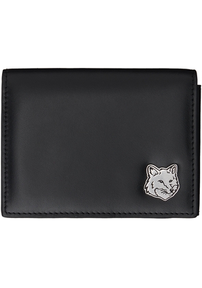 Maison Kitsuné Black Fox Head Trifold Wallet