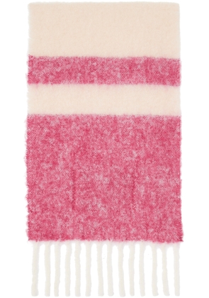 Marni Pink Striped Scarf