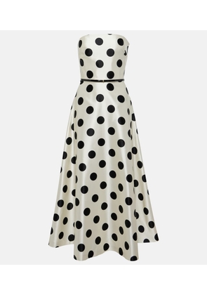 Max Mara Cippo polka-dot cotton and silk maxi dress