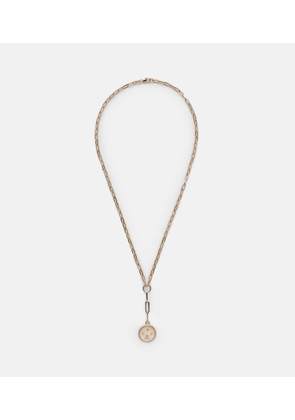 Foundrae Refined Clip 18kt gold chain necklace with diamonds