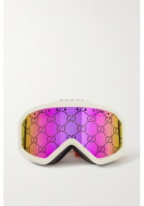 Gucci Eyewear - Mirrored Ski Goggles - Ivory - One size
