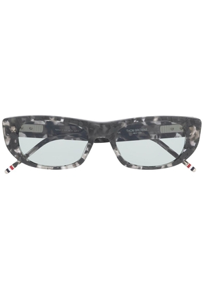 Thom Browne Eyewear TB417 tortoiseshell rectangular-frame sunglasses - Grey