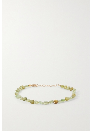 JIA JIA - Gold Garnet Bracelet - Green - One size