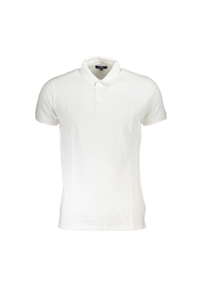 Cavalli Class White Cotton Polo Shirt - XL