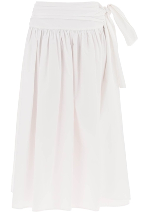 cotton midi skirt for women - 38 White
