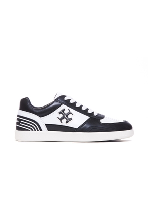 Tory Burch Clover Court Leather Low-top Sneakers