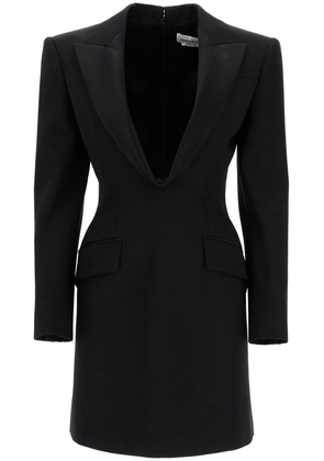 jacket-style mini dress - 40 Black