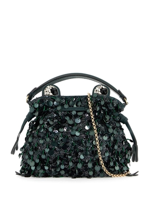 mini frog bag with sequins - OS Green