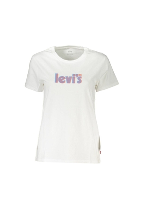 Levi's White Cotton Tops & T-Shirt - M