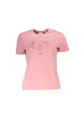 Pink Cotton Tops & T-Shirt - L