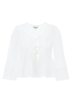 peplum blouse in pop - 38 White